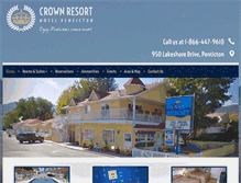 Tablet Screenshot of crownmotel.ca